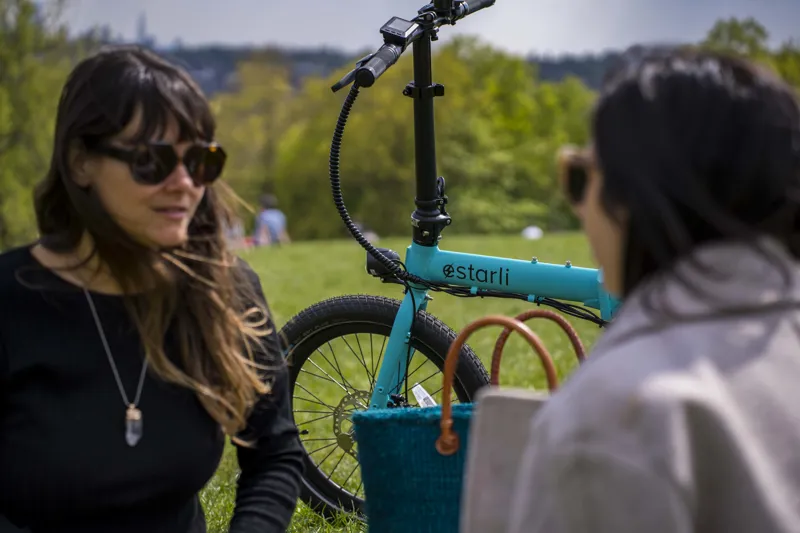 Estarli E20 Pro Electric Folding Bike Blue-5